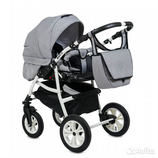 Коляска 2в1 Alis berta be 05 (св.серый)