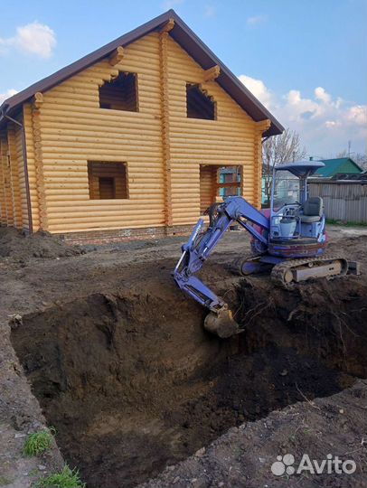 Мини-экскаватор, экскаватор кубовик, земляные рабо