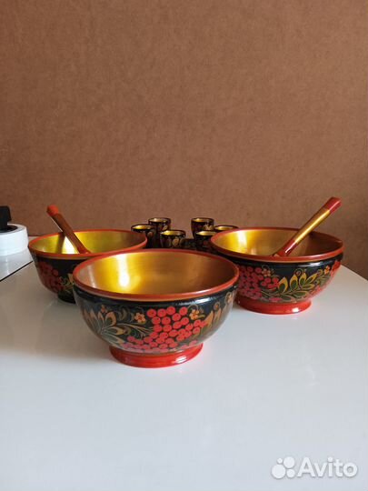 Посуда хохлома