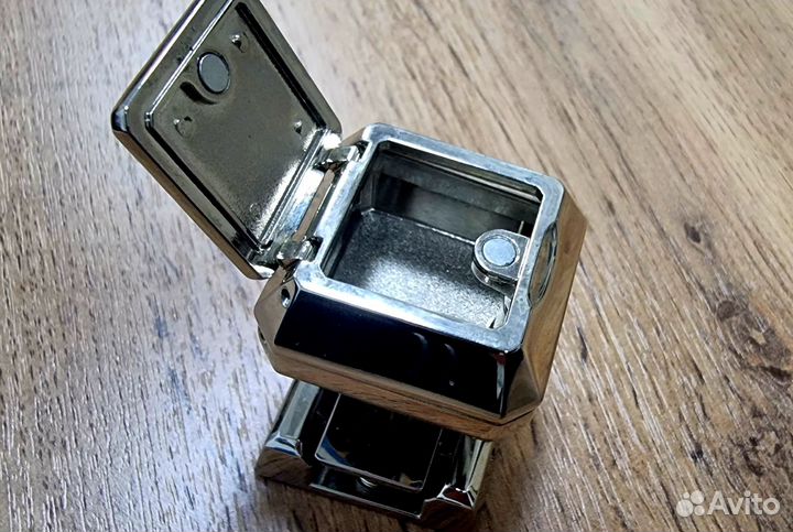 Кольцо табакерка пудренница с держателем