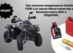 Квадроцикл Gladiator F200 Lux+канистра+масло+свеча