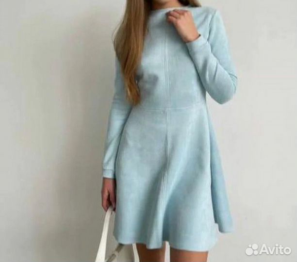 Платье женское мятное и пиджак, размер 42-44