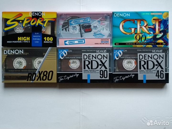 Аудиокассеты новые запечатанные denon