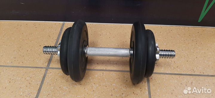 Гантель разборная обрезиненная 9кг