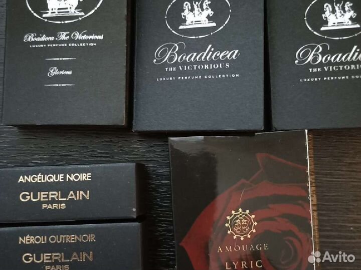 Пробники Boadicea, Guerlain, Serge Lutens