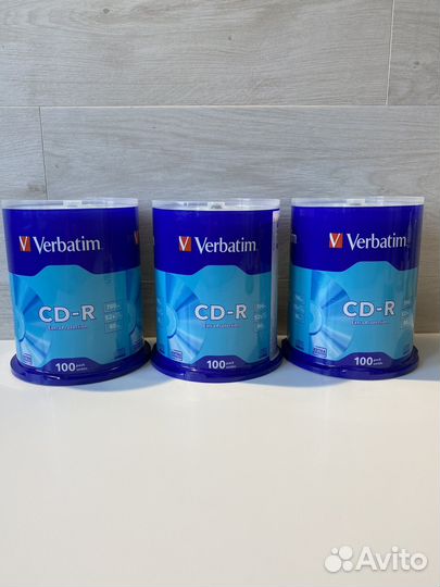 Verbatim Диск Диски CD-R 100 шт. 48 52-x 700Mb