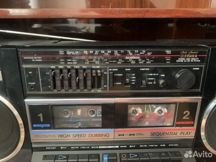 Винтажная магнитола Fisher PH-W702K