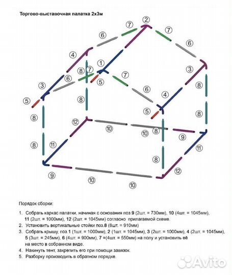 Торговая палатка для уличной торговли бу