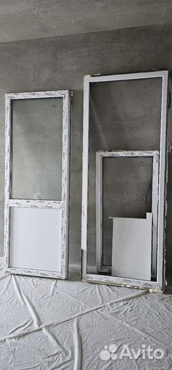 Пластиковое окно и дверь,входная группа на балкон