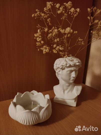 Статуэтка Голова Давида (кашпо, ваза, подставка)