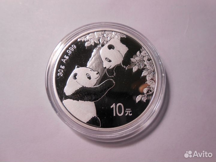 10 юаней 2023 год Панда (серебро) Китай