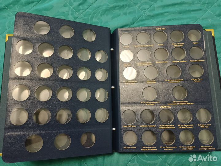 Альбом для юбилейных монет Польши 2 злотых