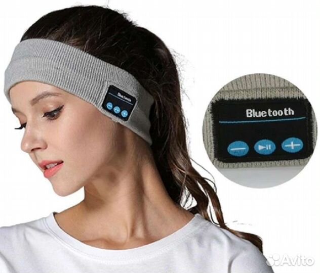Блютуз наушники беспроводные (повязка)