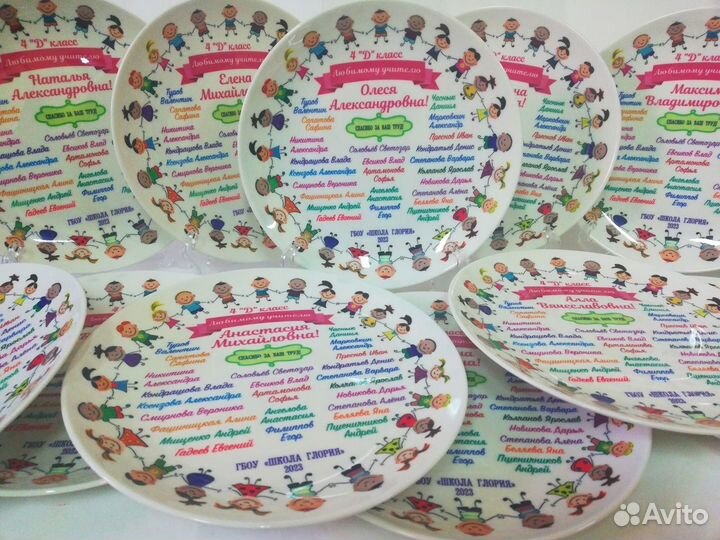 Тарелка с именами