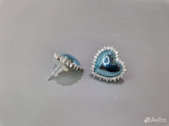 Серьги сердечки