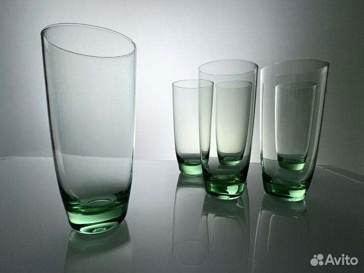 Стаканы цветное стекло СССР