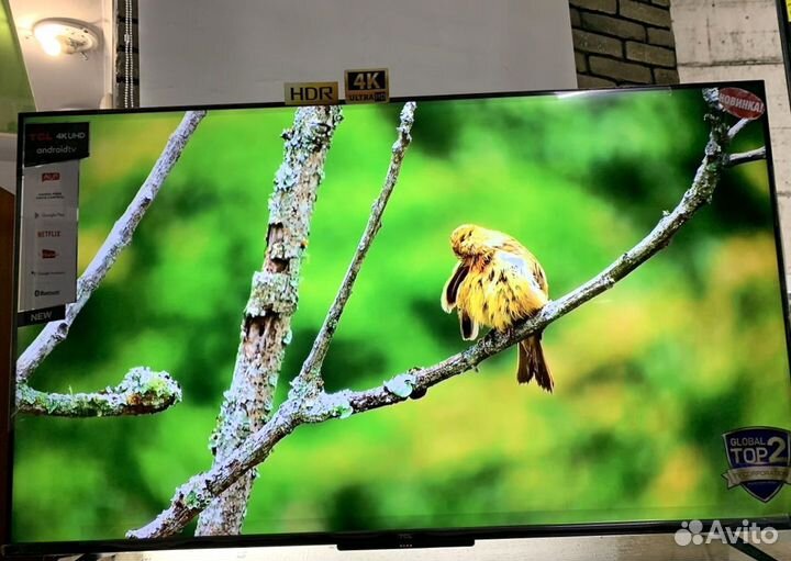 Безрамочный Смарт 55'' 4K HDR с интеллект. экраном