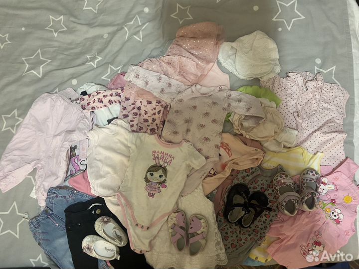 Вещи на девочку 9-12 месяцев