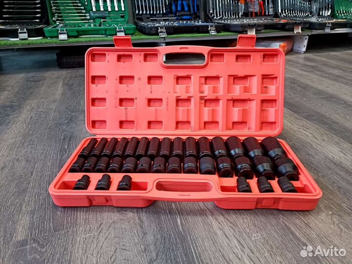 Набор ударных головок 1/2 8-32мм