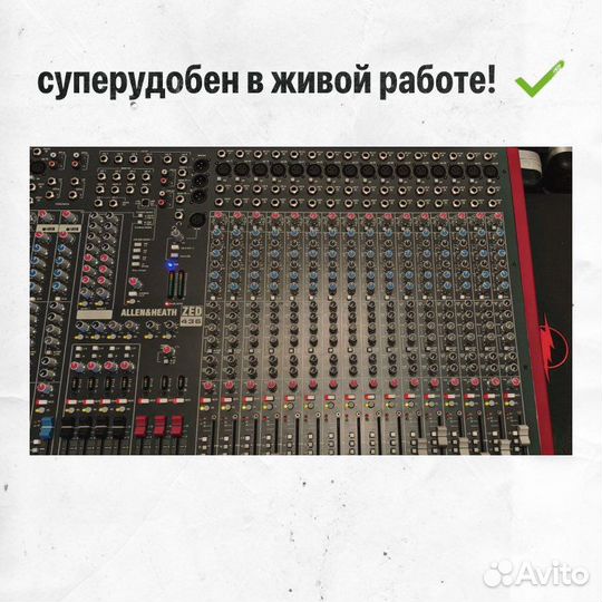 Аналоговый микшер Allen Heath ZED 436 32 ch