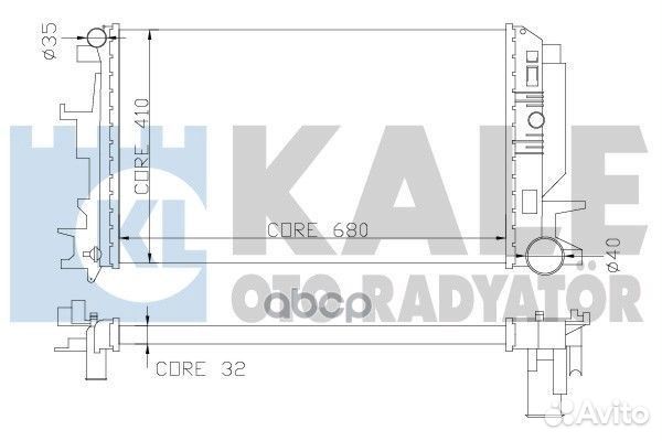 Радиатор системы охлаждения mercedes-benz: spri