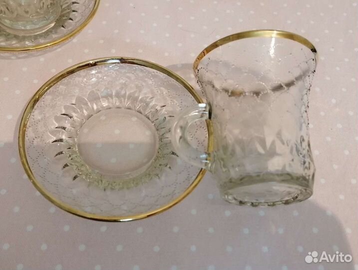 Стеклянный кофейный сервиз