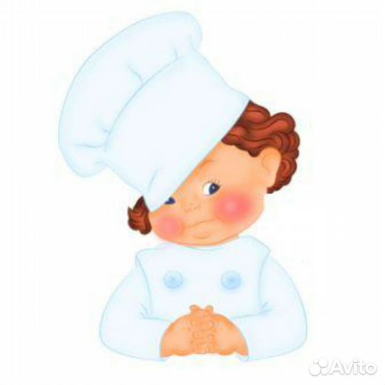 Кухонный работник в столовую