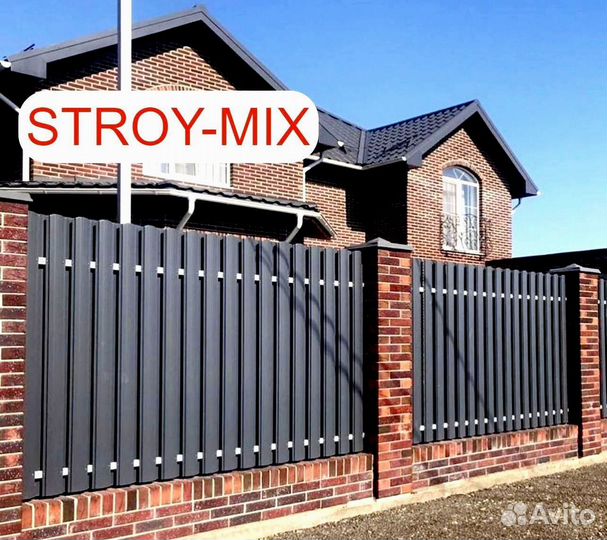 Штакетник металлический