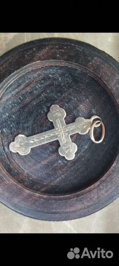 Крест золотой антикварный