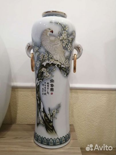 Ваза напольная, яйцо напольное фарфор Китай