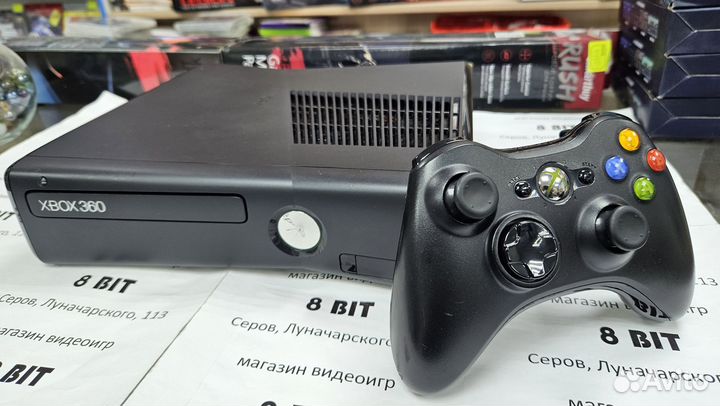 Xbox 360 Slim 250Gb много игр