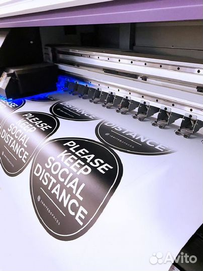 Печать наклеек от 1шт до млн, на пленке с резкой