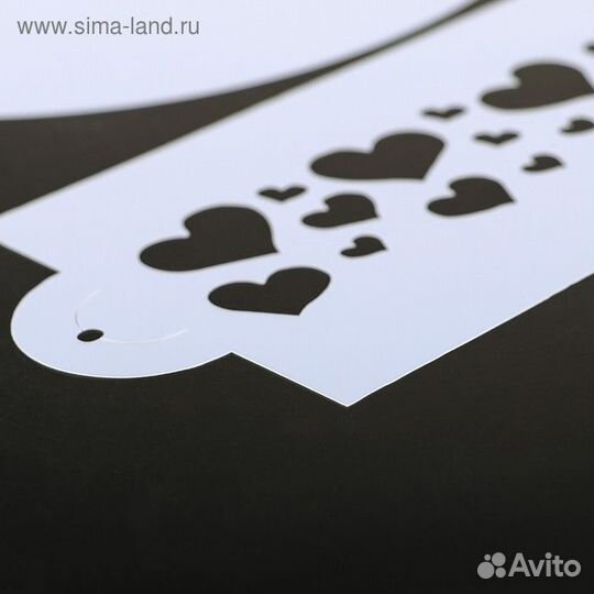 Трафарет кулинарный для украшения выпечки, 2 шт