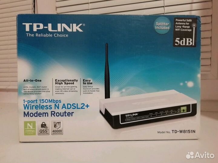 Wi-Fi роутер TP-link TD-W8151N