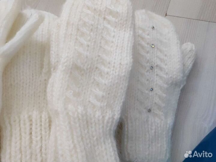 Варежки вязаные