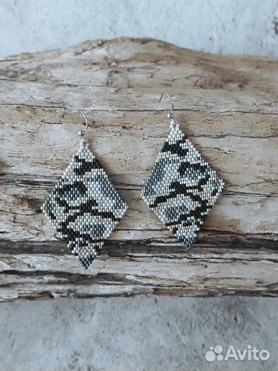 Серьги из бисера