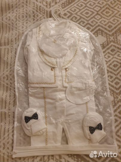 Комплект для новорожденных крестильный