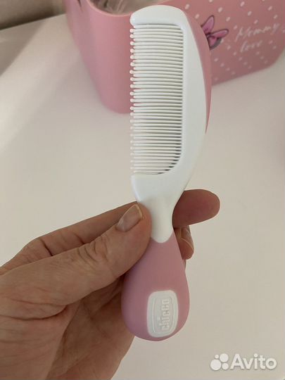 Расческа и щётка натуральная Chicco