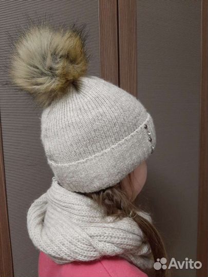 Шапка и снуд для девочки