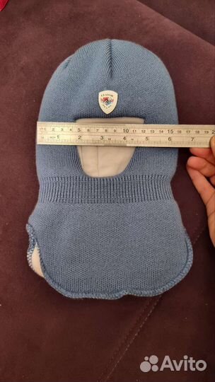 Шапка шлем для новорожденного на 1-3 месяца