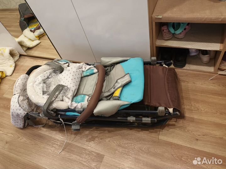 Детские санки коляска ника