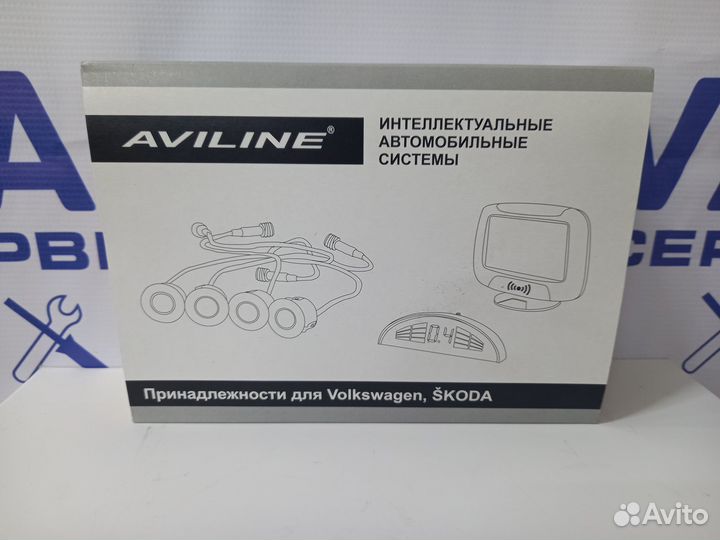Парк. система aviline (4 черных датчика) AV118Y4VW