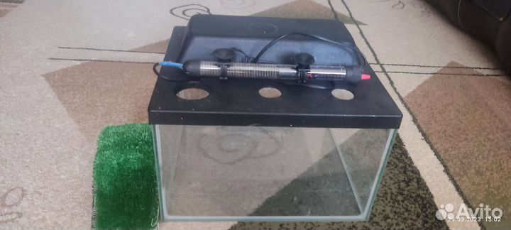 Аквариумный нагреватель, аквариум, подставка