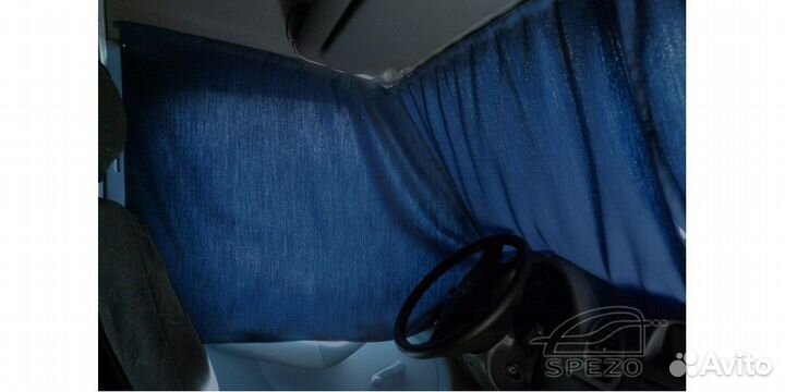 Ночные шторы на направляющих на грузовые авто