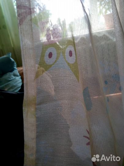 Тюль в детскую Совушки