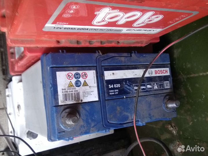 Аккумулятор бу 70-75-90а/ч