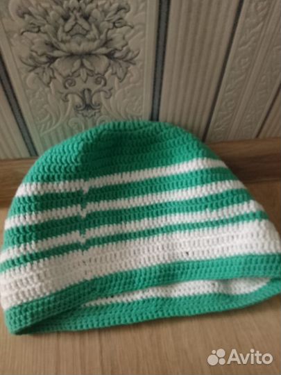 Шапка женская летняя вязаная нарядная