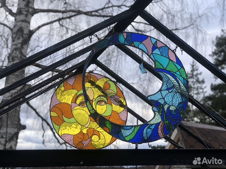 Новогодние украшения. Витраж Тиффани