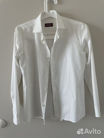 Рубашка белая на рост 140-150