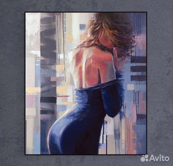 Интерьерная картина маслом на заказ